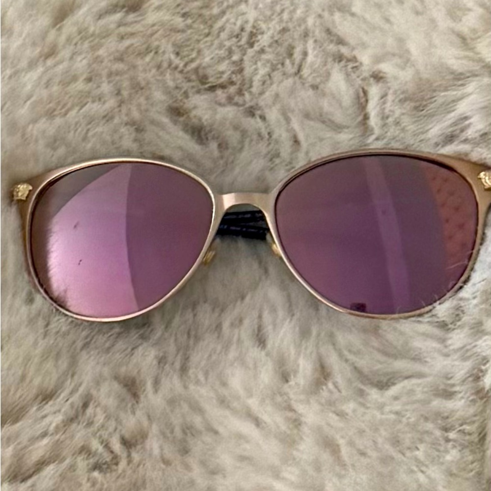 Versace gold purple iridescent, Lenz